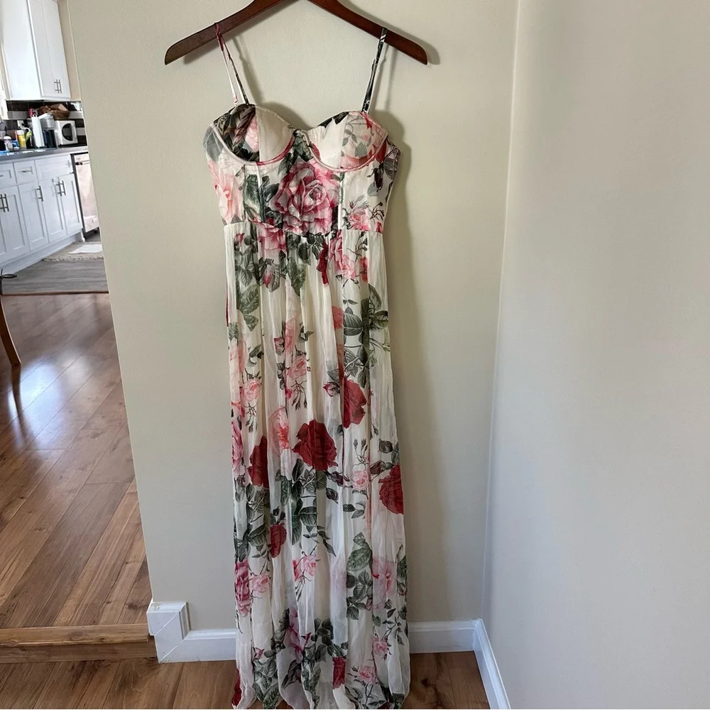 Hemant & Nandita Naaz Floral Corset Maxi Dress - Picture 9 of 13